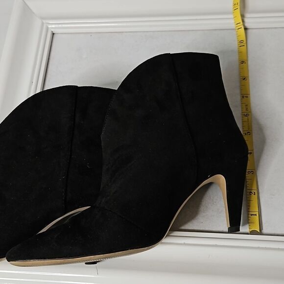 H & M black faux suede ankle boots size 40/US 8. 5 - Picture 8 of 10